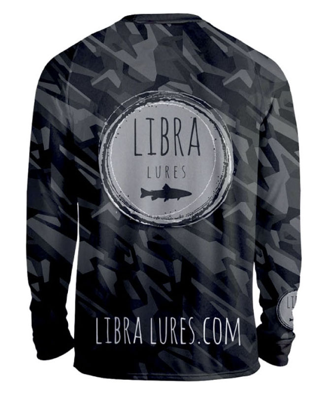 Libra Lures tyl zawodnicza koszulka termoaktywna z dlugim rekawem meska black version informacyjny