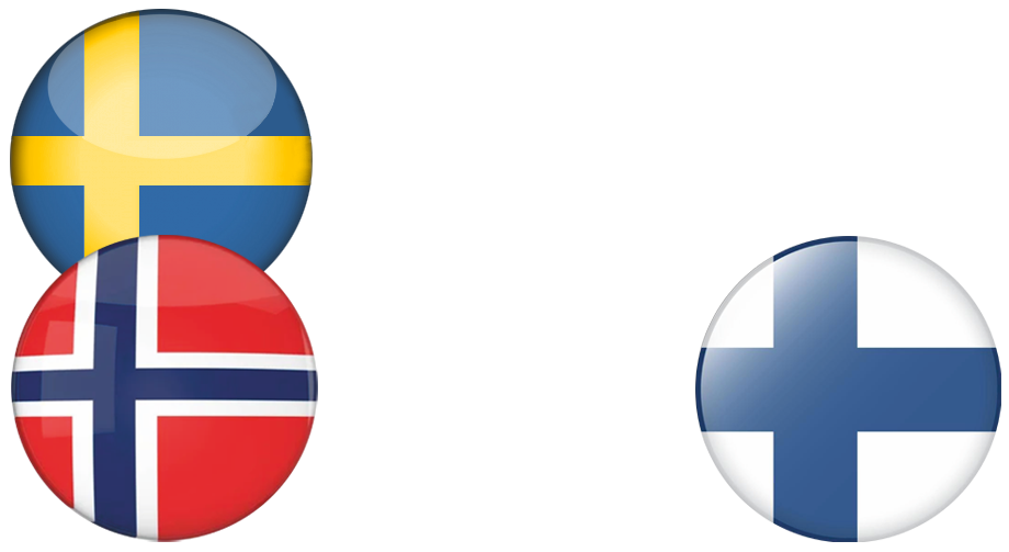 FLAGA SZWECJA NORWEGIA FINLANDIA cel informacyjny